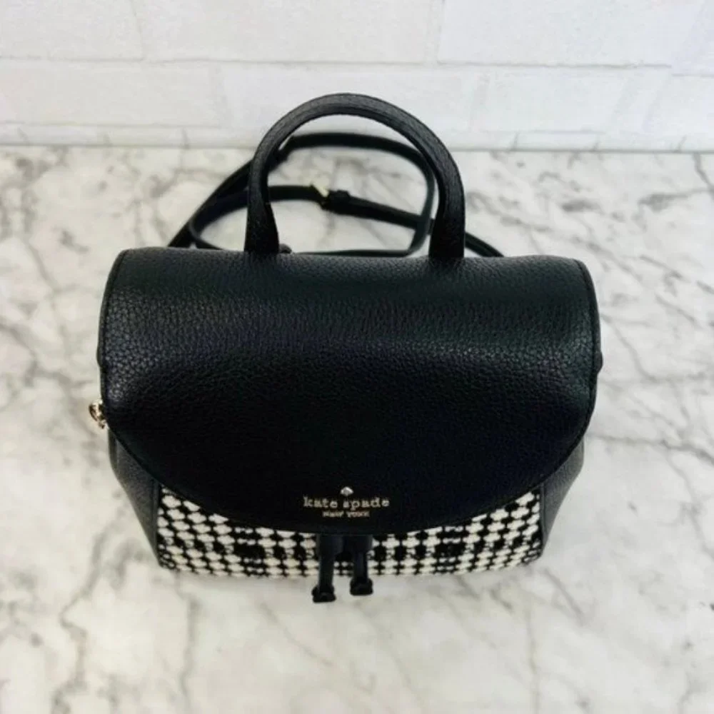 Kate Spade Leila Tweed Fabric Medium Flap Backpack